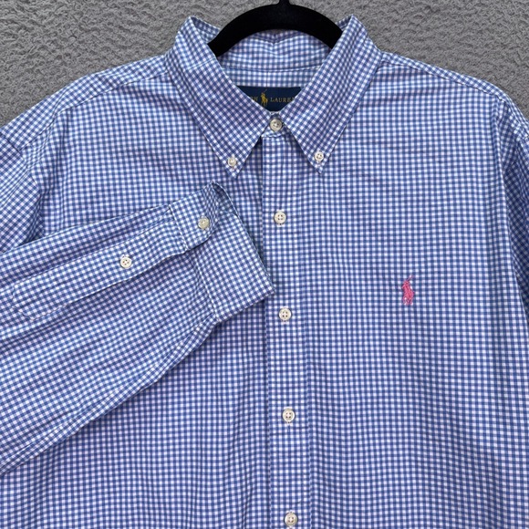 Ralph Lauren Other - Ralph Lauren Shirt Mens XL Blue Check Button Up Preppy Office Business Everyday